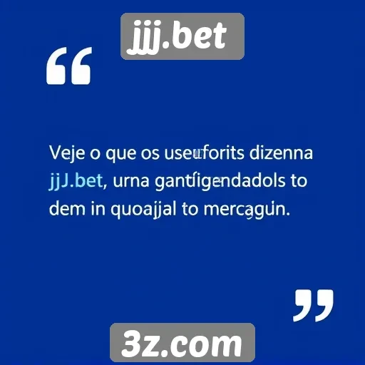 Feedback dos usuários sobre jjj.bet